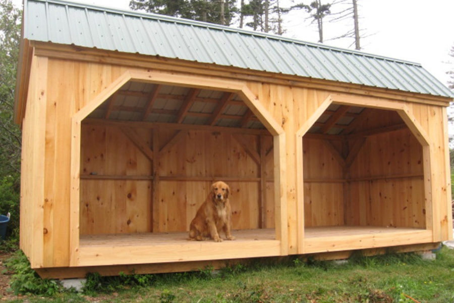 Double Wood Storage Shed