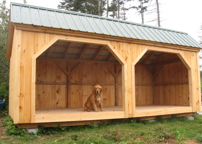 Double Wood Storage Shed