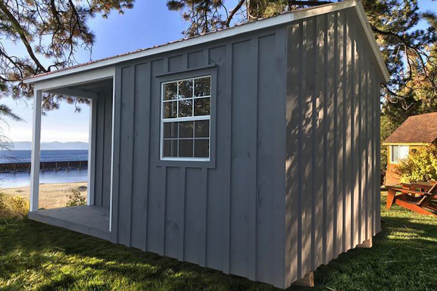 Side View 12×16 Bunkhouse with Loft