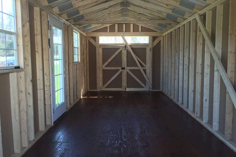 Inside  Shed Build Views