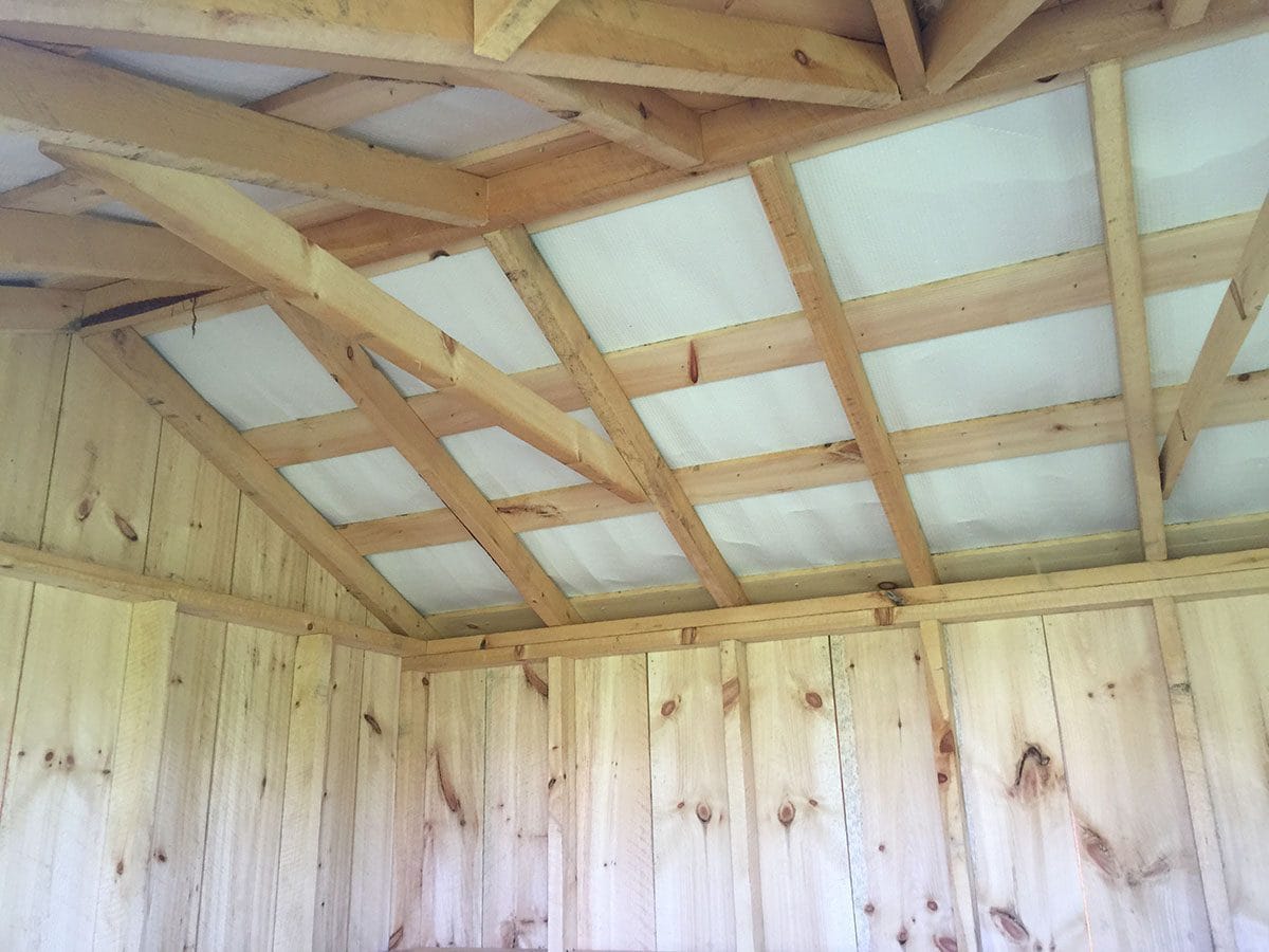 doors wood quebec Gable West View Sheds Quebec Quebec  Inside Shed Roof