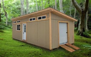 12x32 custom lean roof cottage and storage - sheds quebec